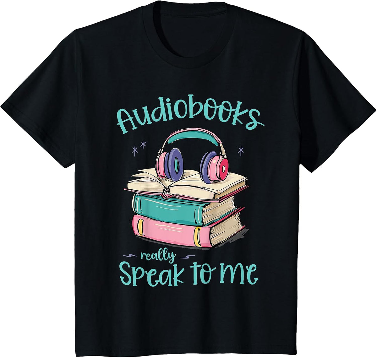 Audiobooks for Women T-Shirt - Black