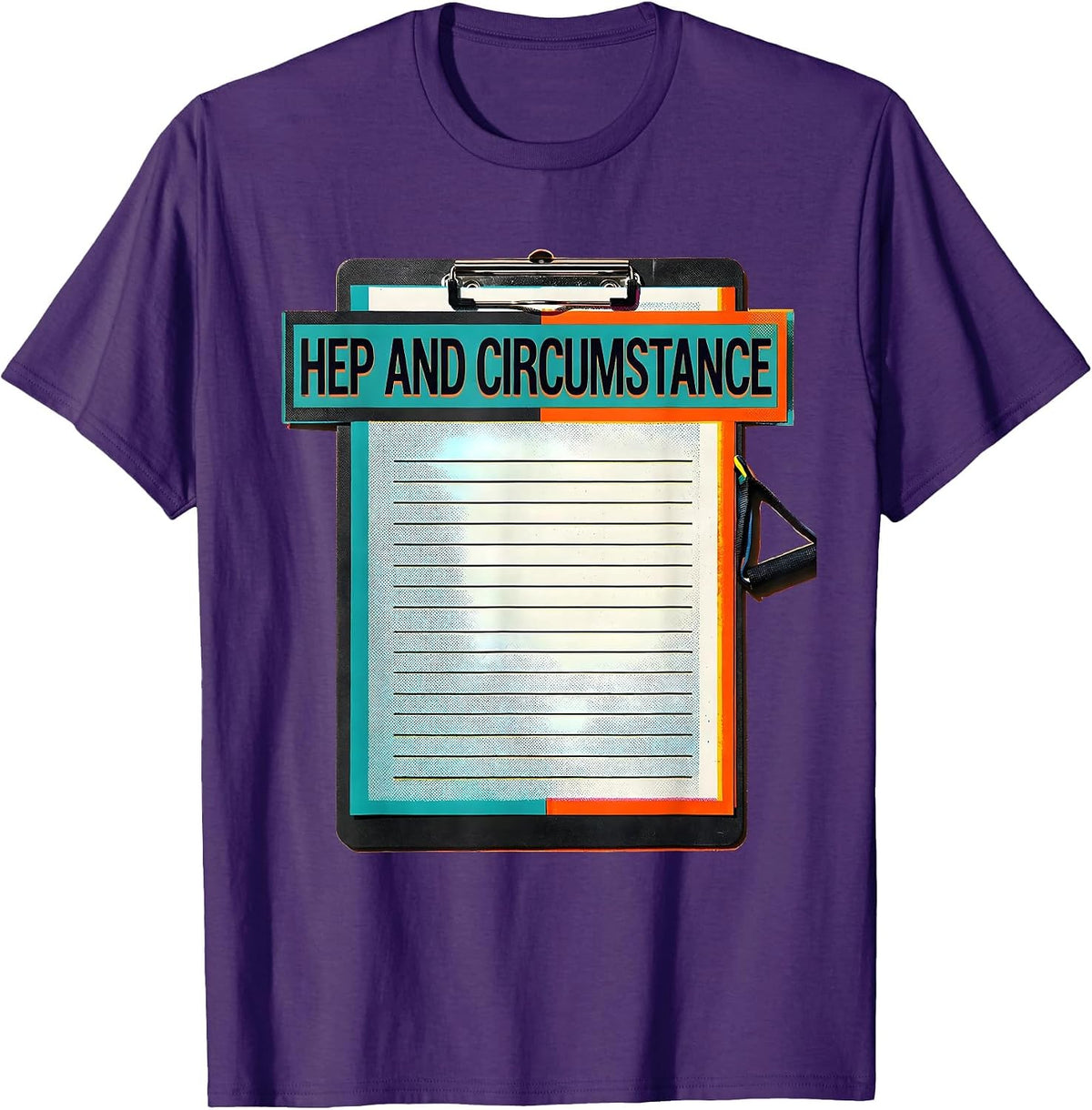 HEP And Circumstance Risograph Physical Therapist PT OT T-Shirt - Purple