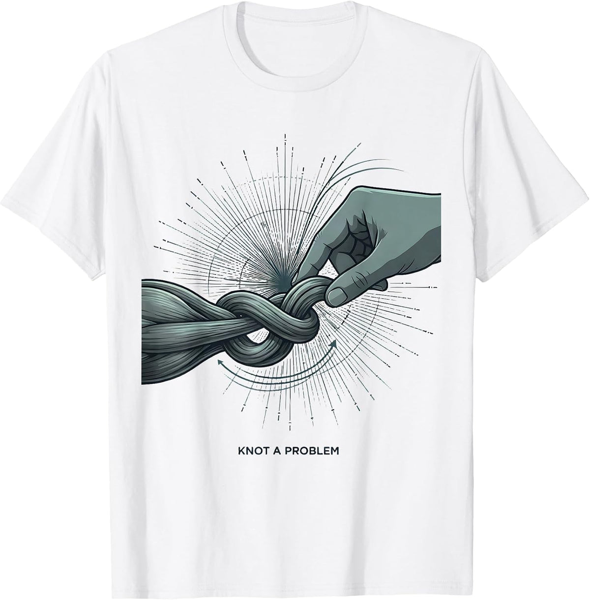 Knot A Problem Funny Therapy Humor Therapist Gift T-Shirt - White