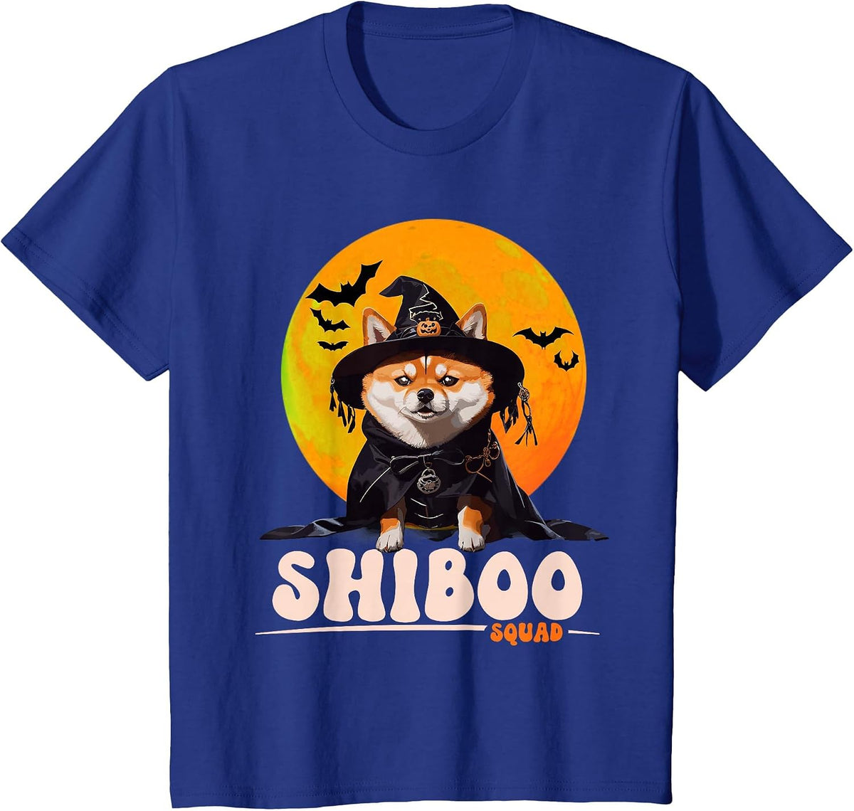 Shiboo Inu Halloween Shiba Inu Boys Girls Dog T-Shirt - Royal Blue