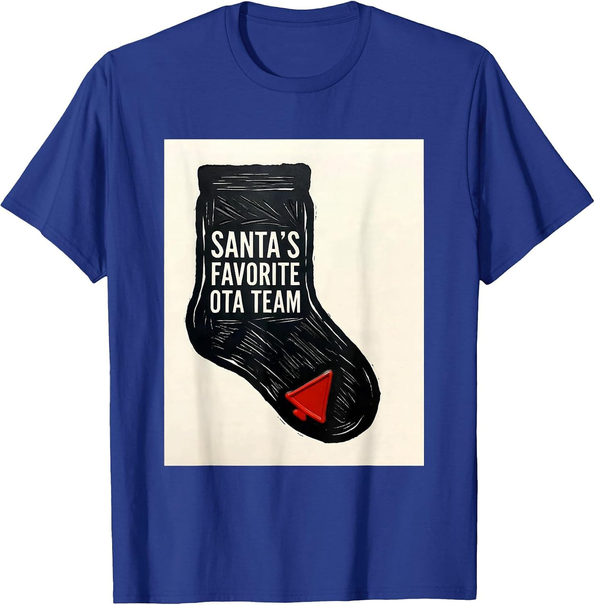 Men's Santa's Favorite OTA Team Funny Occupational Therapy T-Shirt - Royal Blue
