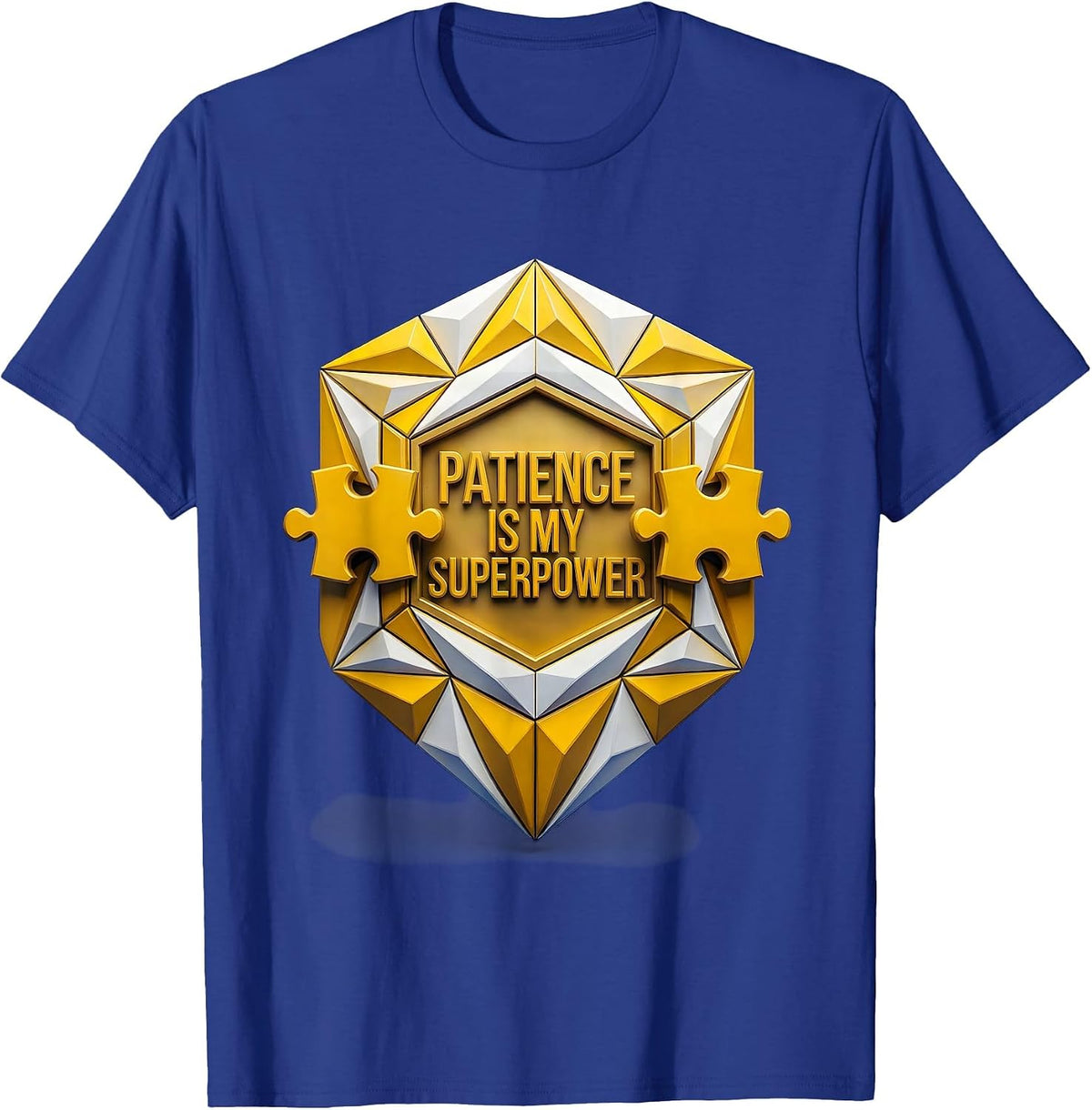 Patience Is My Superpower Sped Teacher Design T-Shirt - Royal Blue