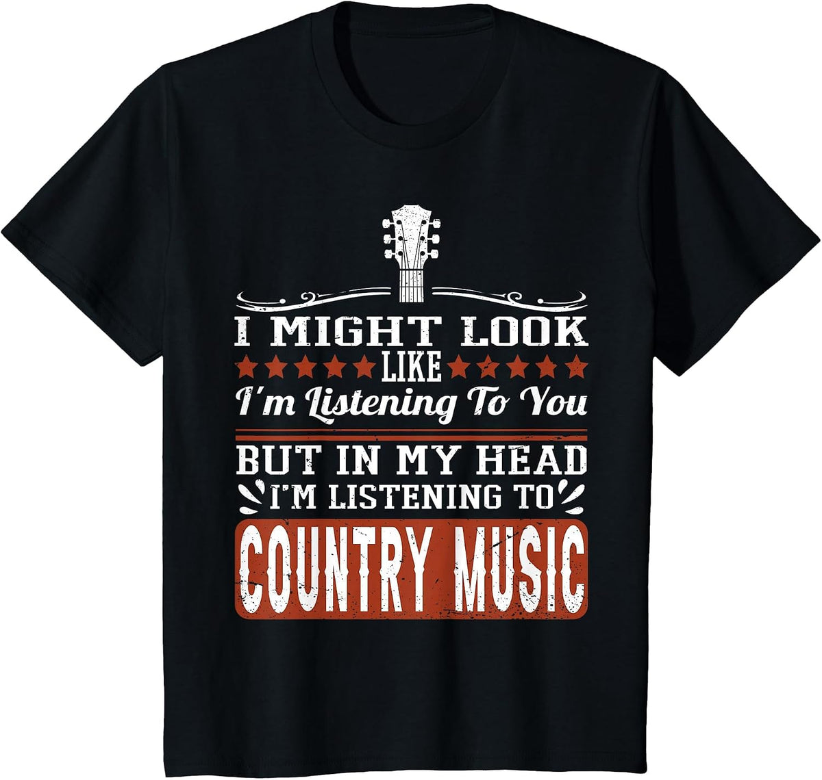 Funny Country Music Lover Western Country Music T-Shirt - Black