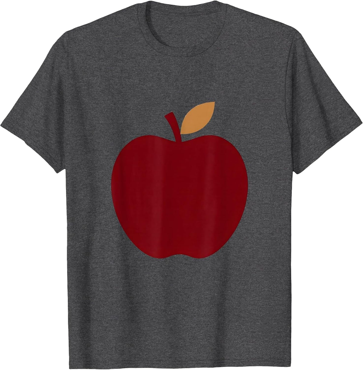 First Day of 1st Grade Red Apple Desk Design T-Shirt - Dark Heather Grey