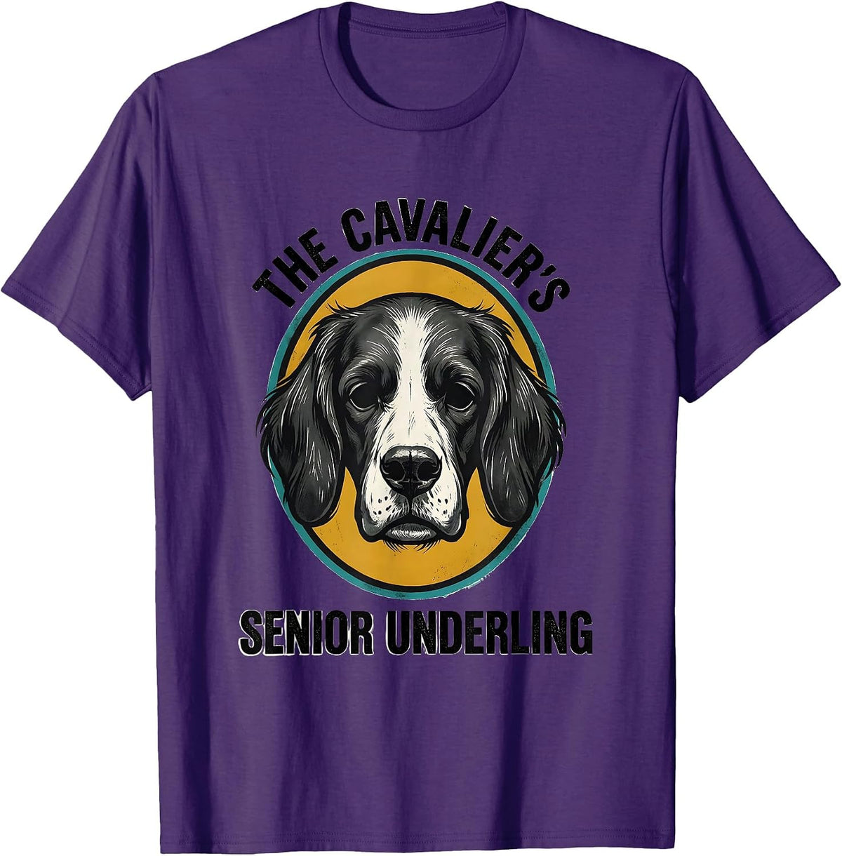 The Cavalier's Senior Underling Midcentury Modern Cavalier T-Shirt - Purple