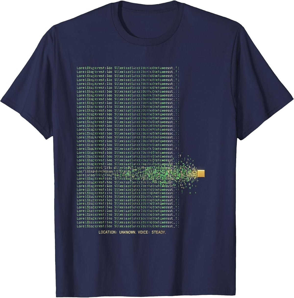 LOCATION UNKNOWN VOICE STEADY 911 Dispatcher Thin Line T-Shirt - Navy Blue