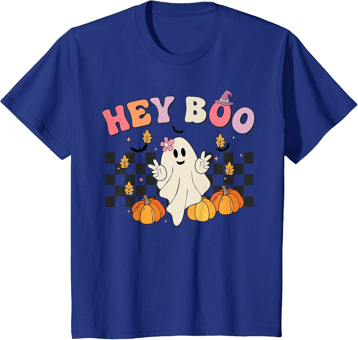 Fall Pumpkin T-Shirt - Royal Blue