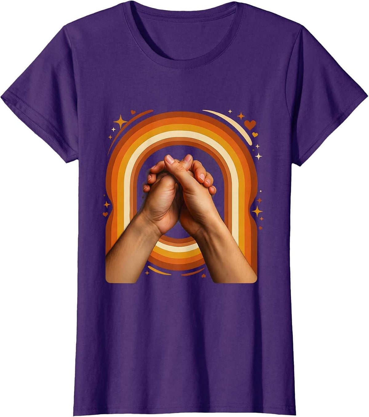 Best Friend Pinky Promise Graphic Design T-Shirt - Purple