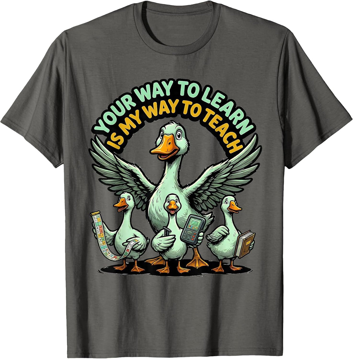 Your Way To Learn Is My Way To Teach Funny Special Education T-Shirt, Men, Asphalt Grey, 3X-Large - As Pictured