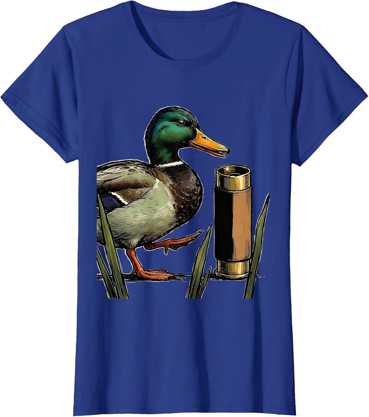 Women's Mallard Duck Hunting Humor Gift for Dads T-Shirt - Royal Blue
