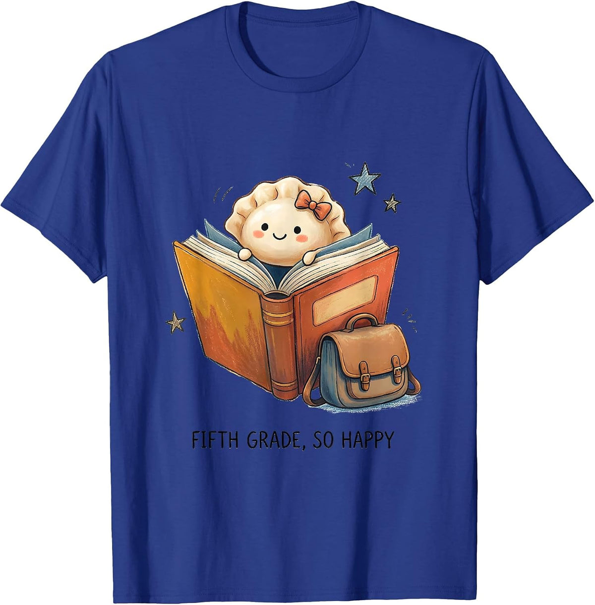 Men's Fifth Grade So Happy Cute Dumpling Kawaii Back to School T-Shirt - Royal Blue