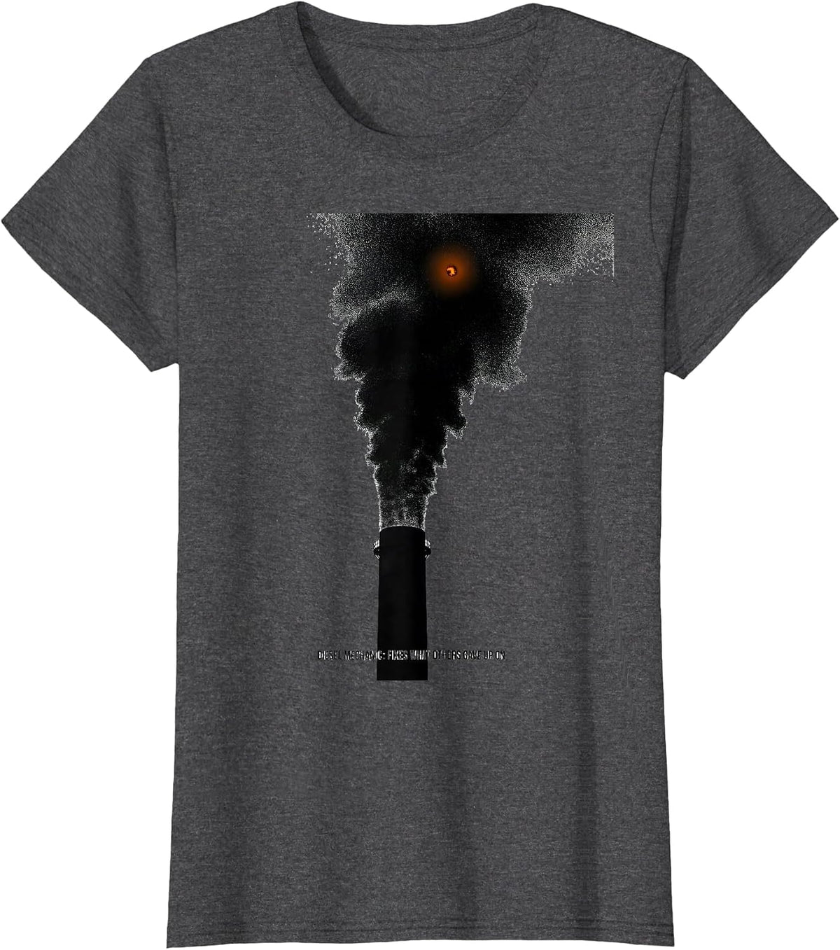 Women's Diesel Mechanic: Fixes What Others Gave Up On Funny T-Shirt - Dark Heather Grey
