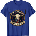 Math Is Just Facts Bold Graphic Design T-Shirt - Royal Blue
