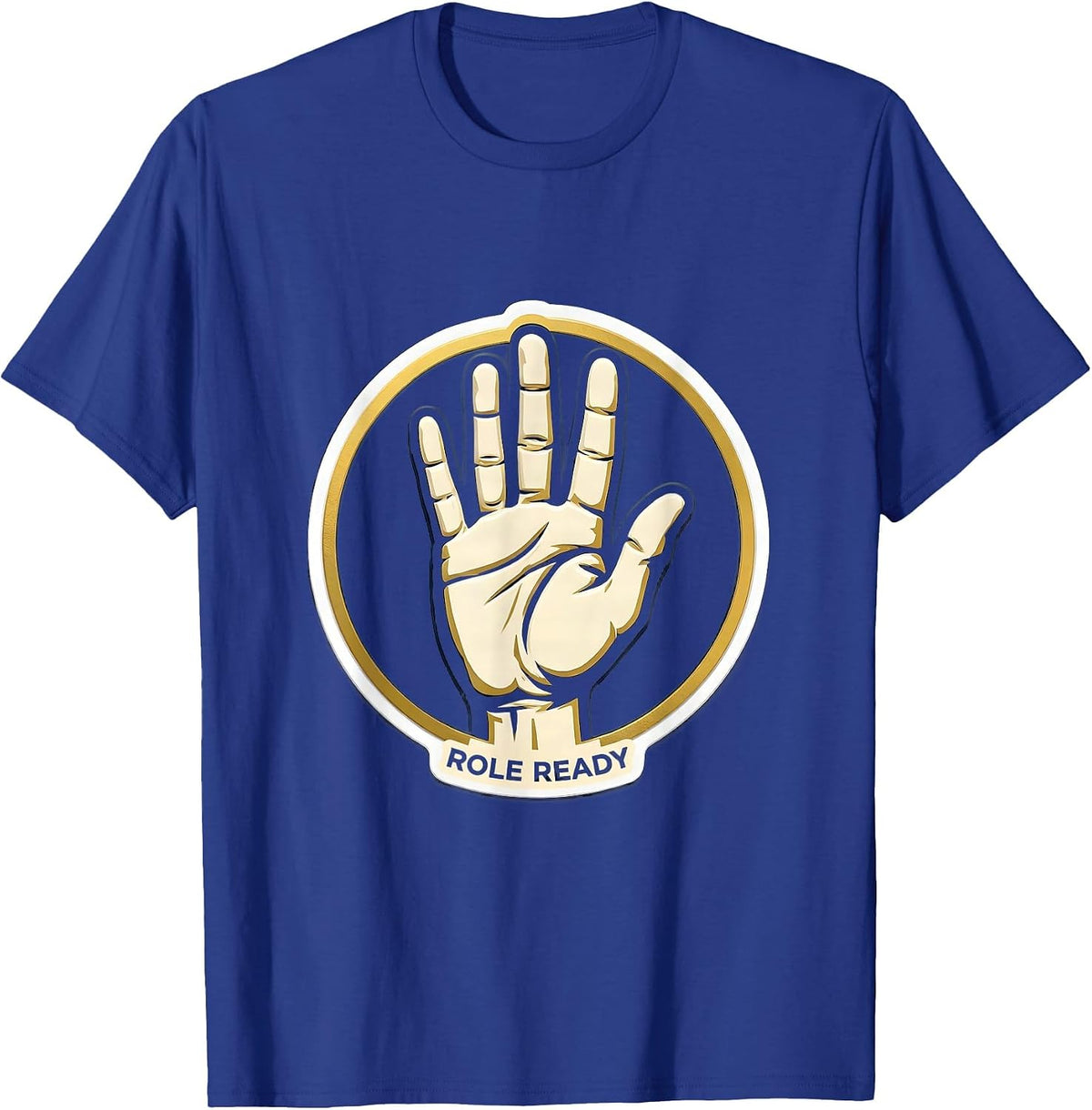 Role Ready ASL Sign Language Deaf Awareness Teacher T-Shirt - Royal Blue
