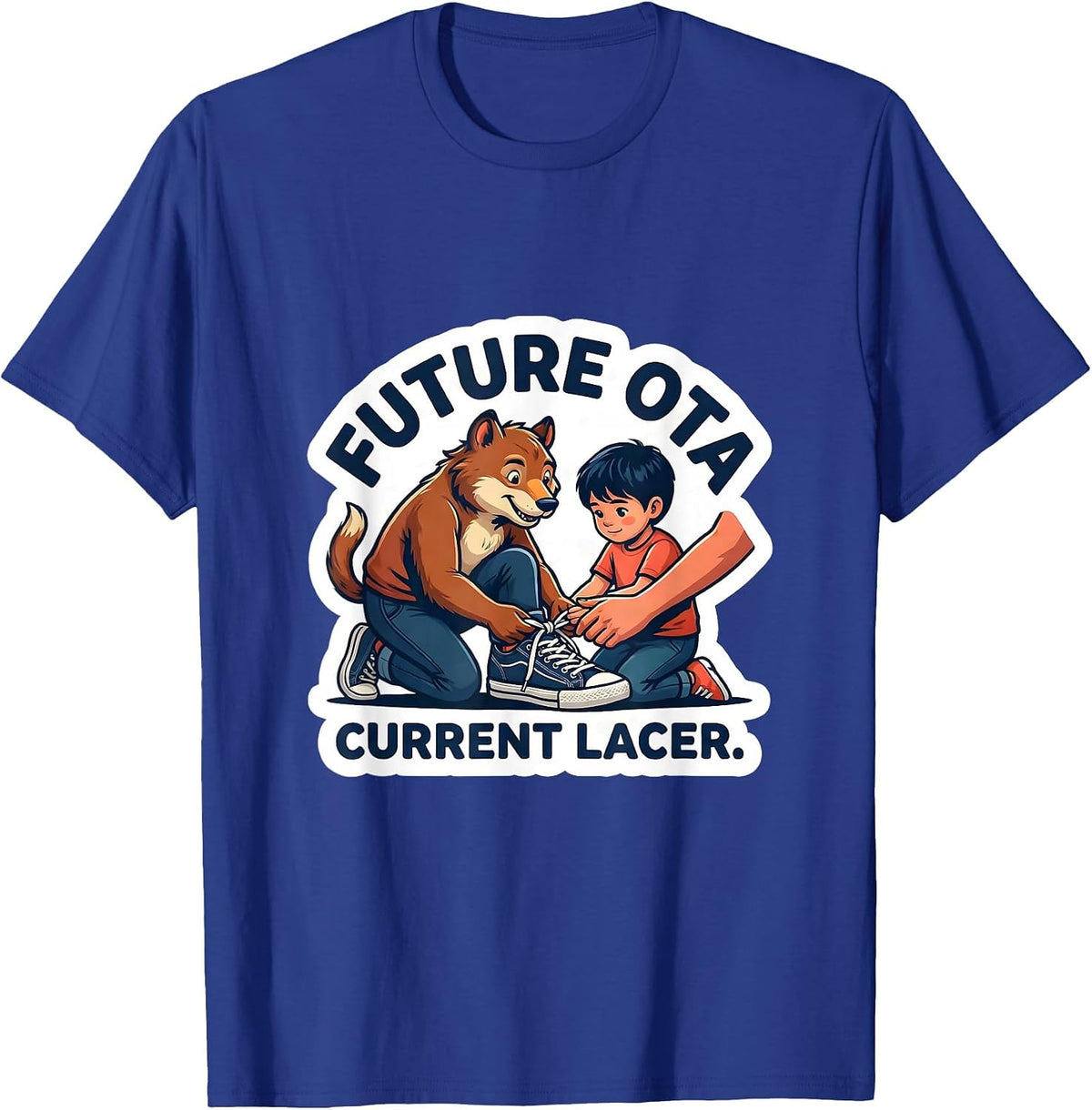 Future OTA Current Lacer Retro Occupational Therapy T-Shirt - Royal Blue