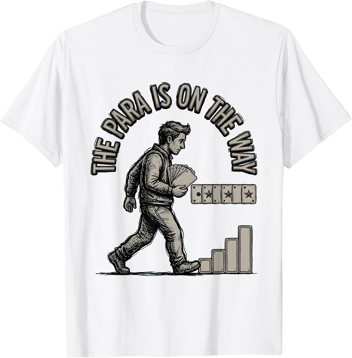 Men's The Para Is On The Way Funny Special Education Teacher T-Shirt - White