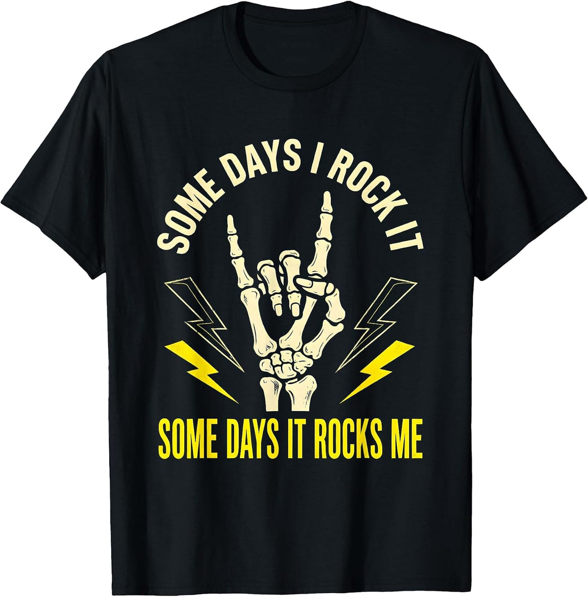 Men's Some Days I Rock It Some Days It Rocks Me Sped Squad T-Shirt - Black