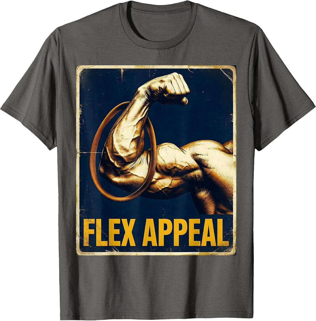 Men's Flex Appeal Vintage Physical Therapist PT OT Gift T-Shirt - Asphalt Grey