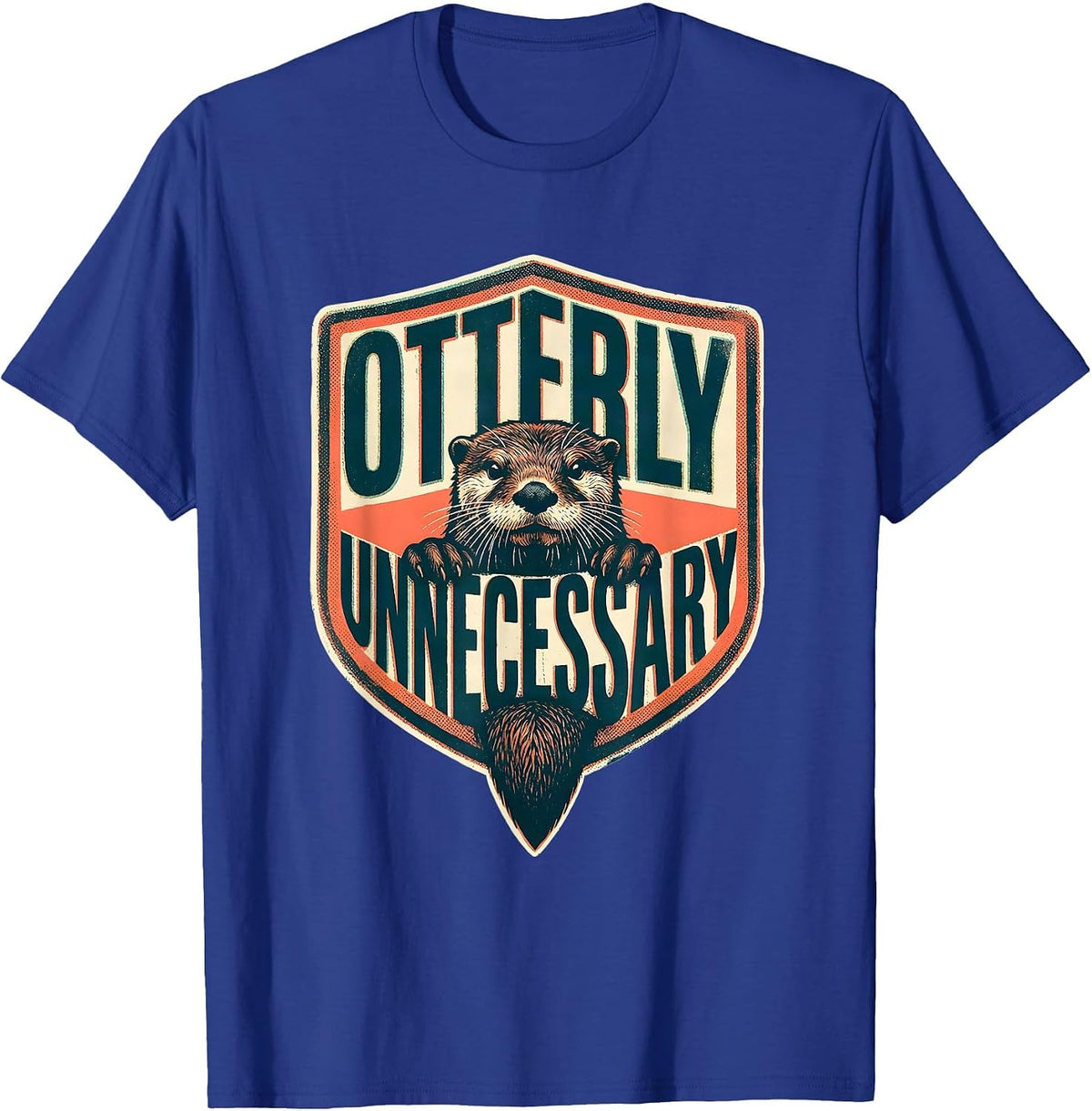 Otterly Unnecessary Funny Otter Lover Gift For Kids Teens T-Shirt - Royal Blue