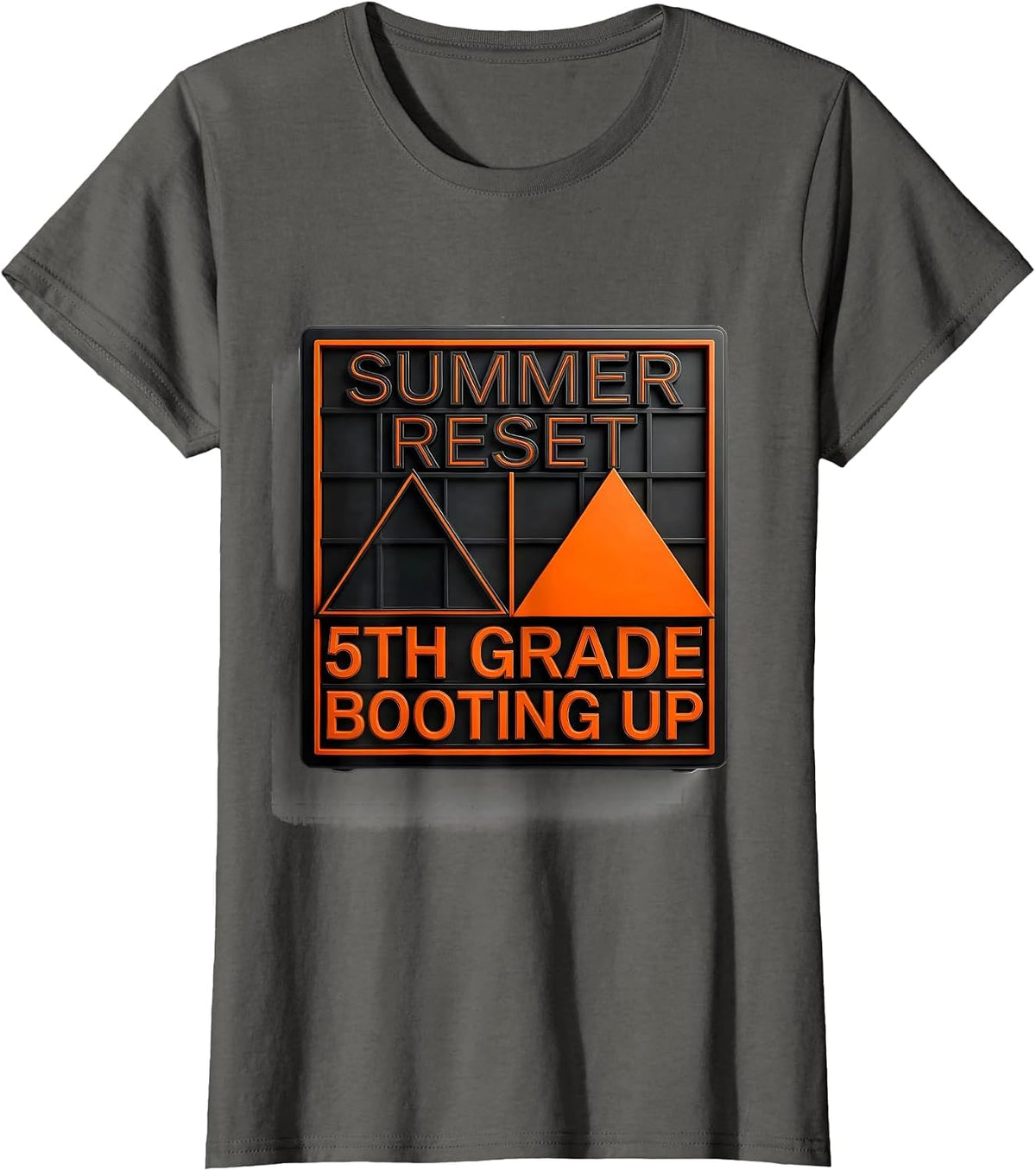 Women's Summer Reset 5th Grade Booting Up Gamer Back To School T-Shirt - Asphalt Grey