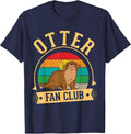 Otter Fan Club Sea Otter T-Shirt - Navy Blue
