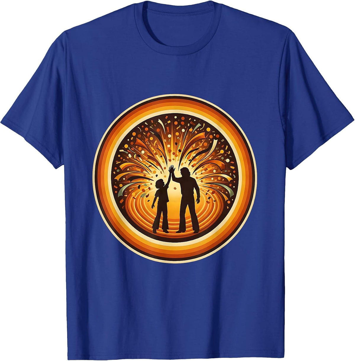 Men's Special Education Teacher High Five Celebration T-Shirt - Royal Blue