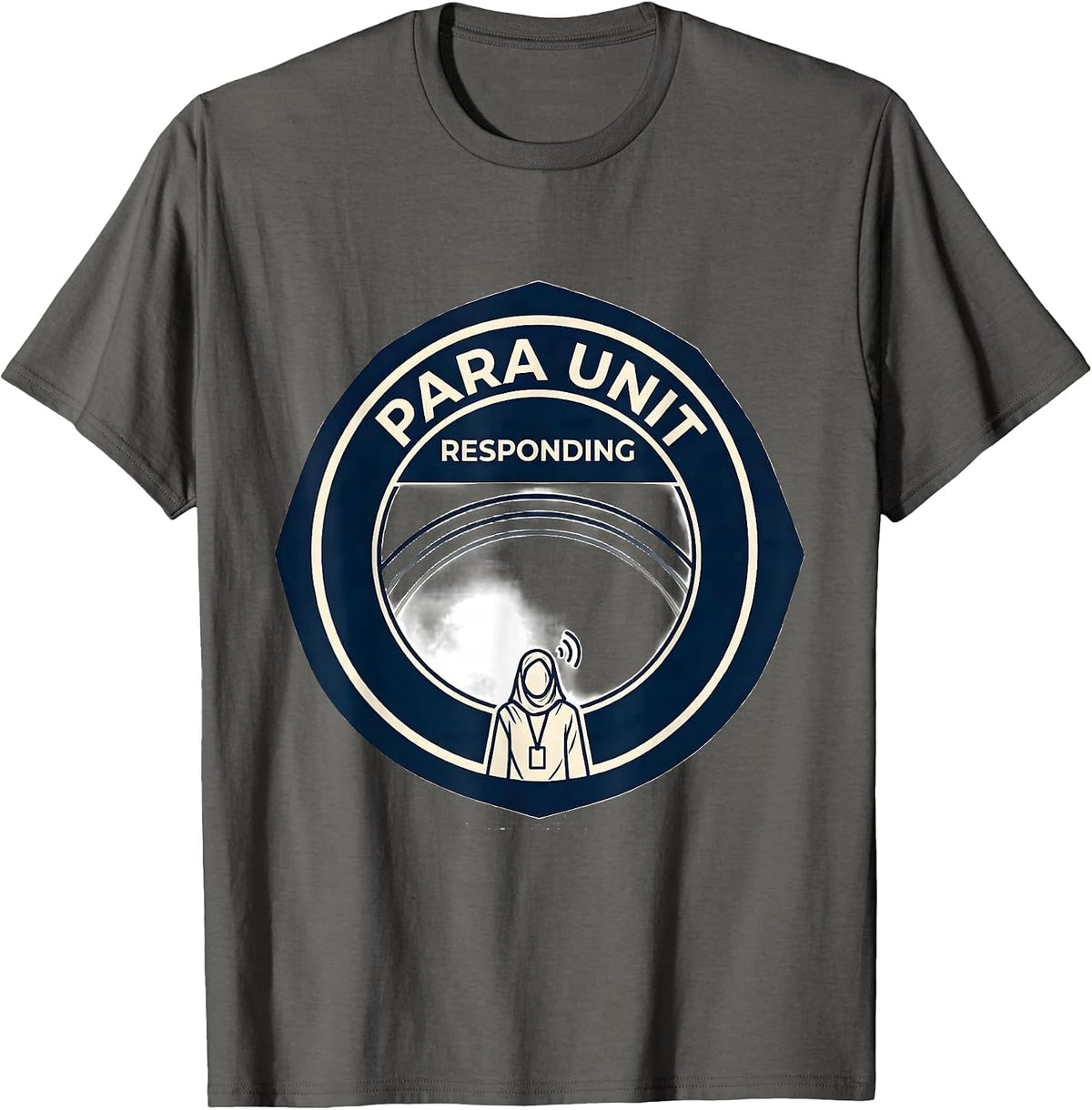 Men's Para Unit Responding Funny Para Normal Activities SPED T-Shirt - Asphalt Grey