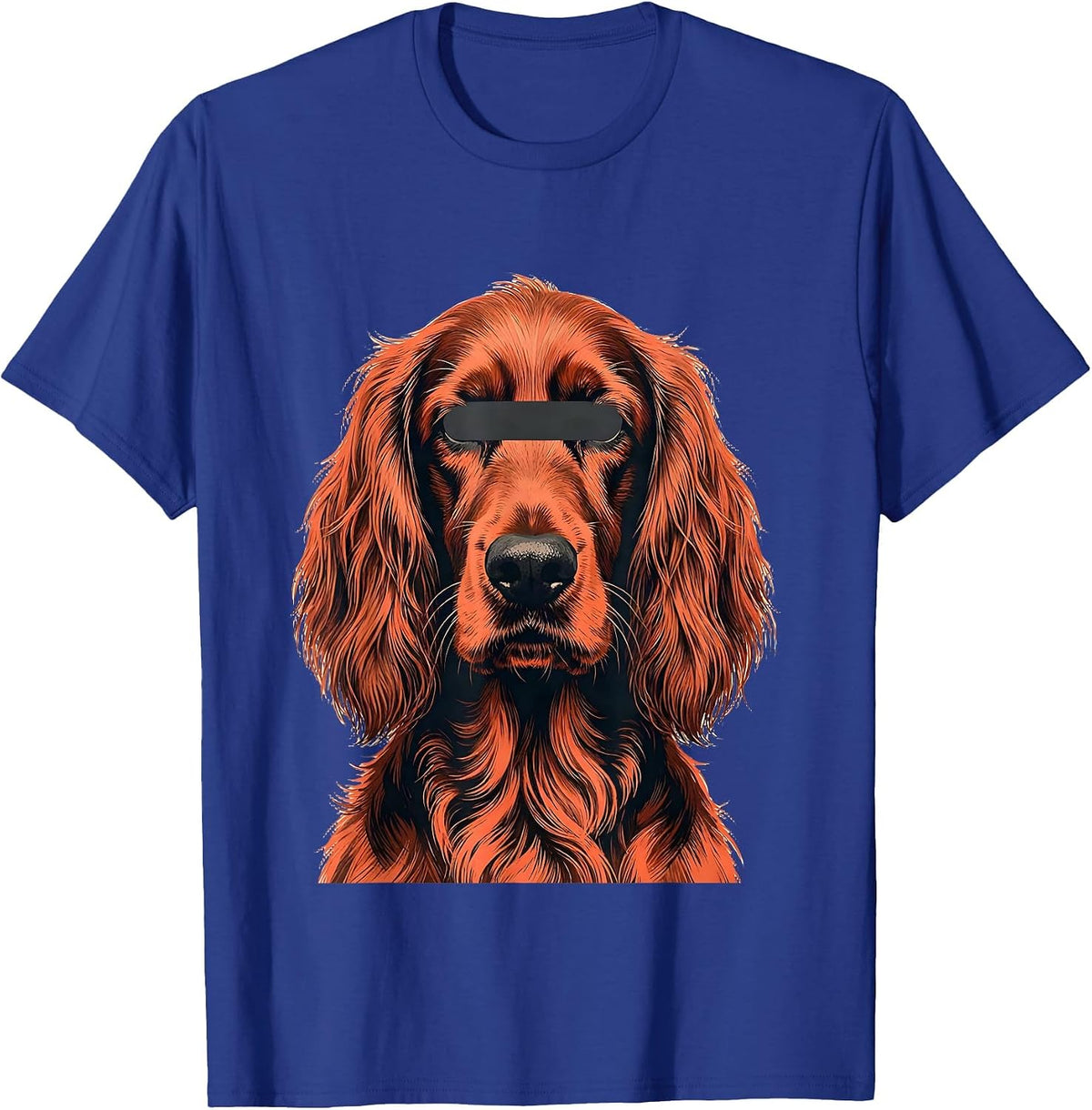 Irish Setter Sunglasses Midcentury Modern Dog Lover Portrait T-Shirt - Royal Blue
