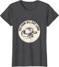 Women's Yee-Haw All Day Long Cowboy Design T-Shirt - Dark Heather Grey
