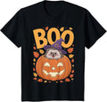 Hedgehog Costume on Pumpkin Halloween Hedgehog T-Shirt - Black
