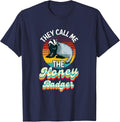 They Call Me The Honey Badger T-Shirt - Navy Blue