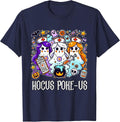 Funny Witches Nurse Spooky Nurse Witch Halloween Nursing Pun T-Shirt - Navy Blue