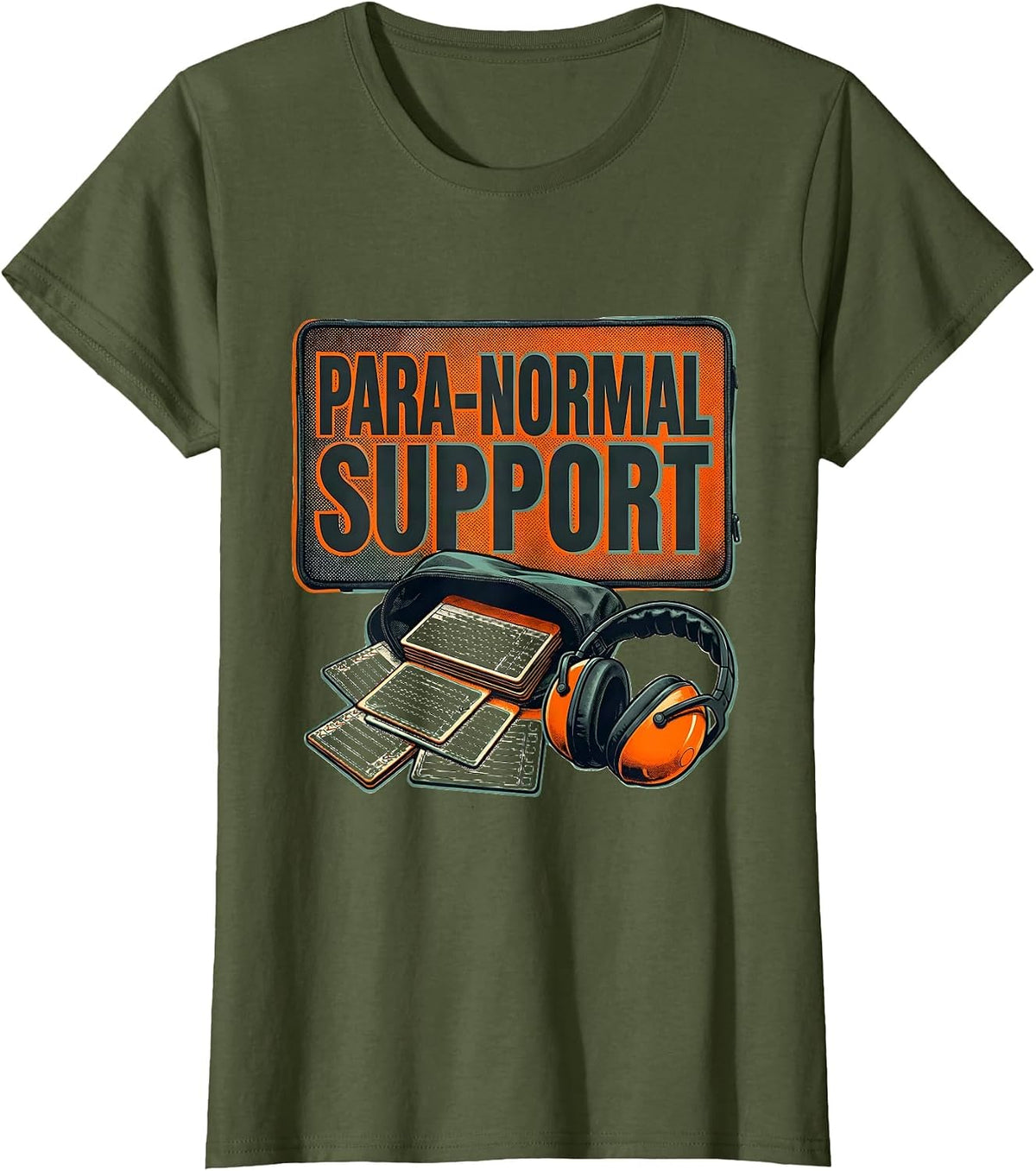 Women's Para-Normal Support Funny Paraprofessional Goose SPED T-Shirt - Olive Green