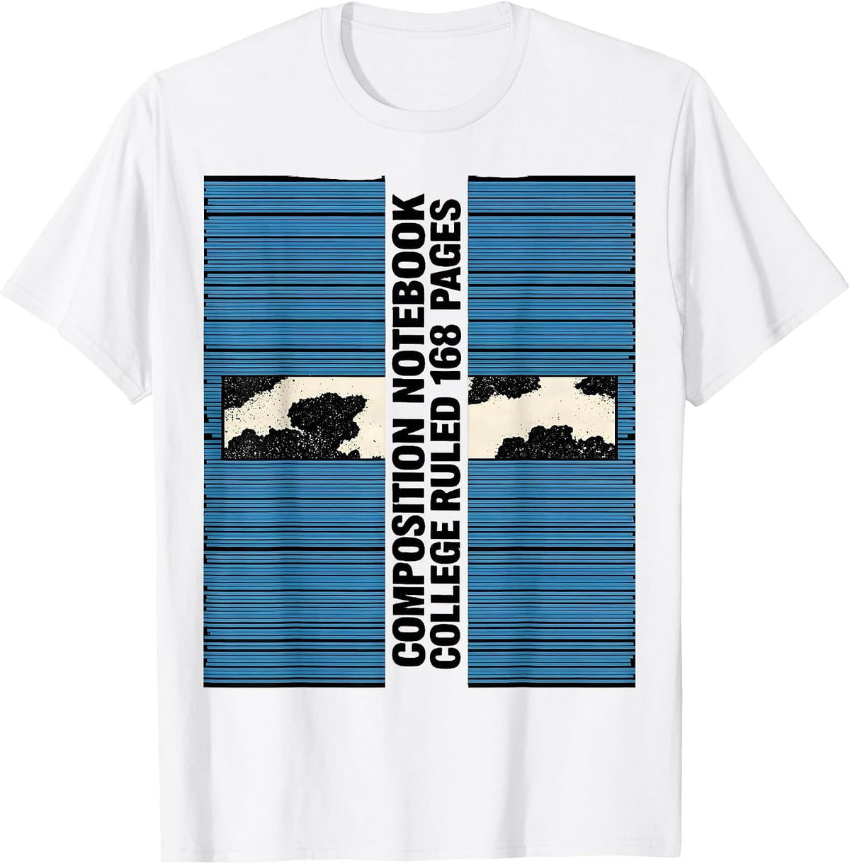 Men's Composition Notebook College Ruled 168 Pages Teacher T-Shirt - White