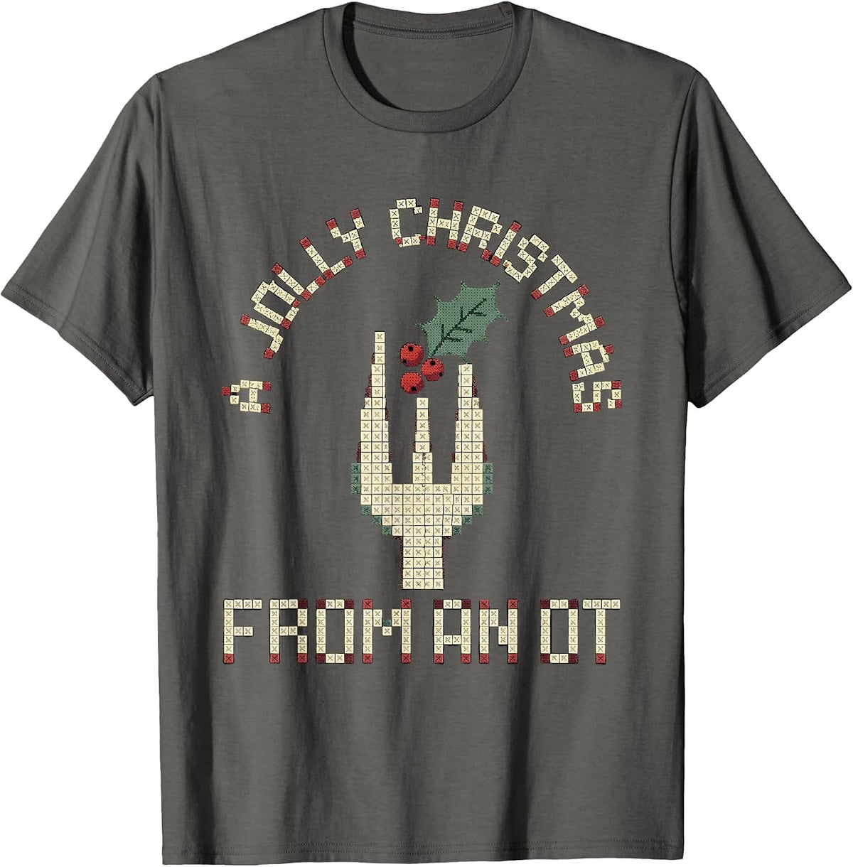 Men's A Jolly Christmas From An OT Occupational Therapy Holiday T-Shirt - Asphalt Grey