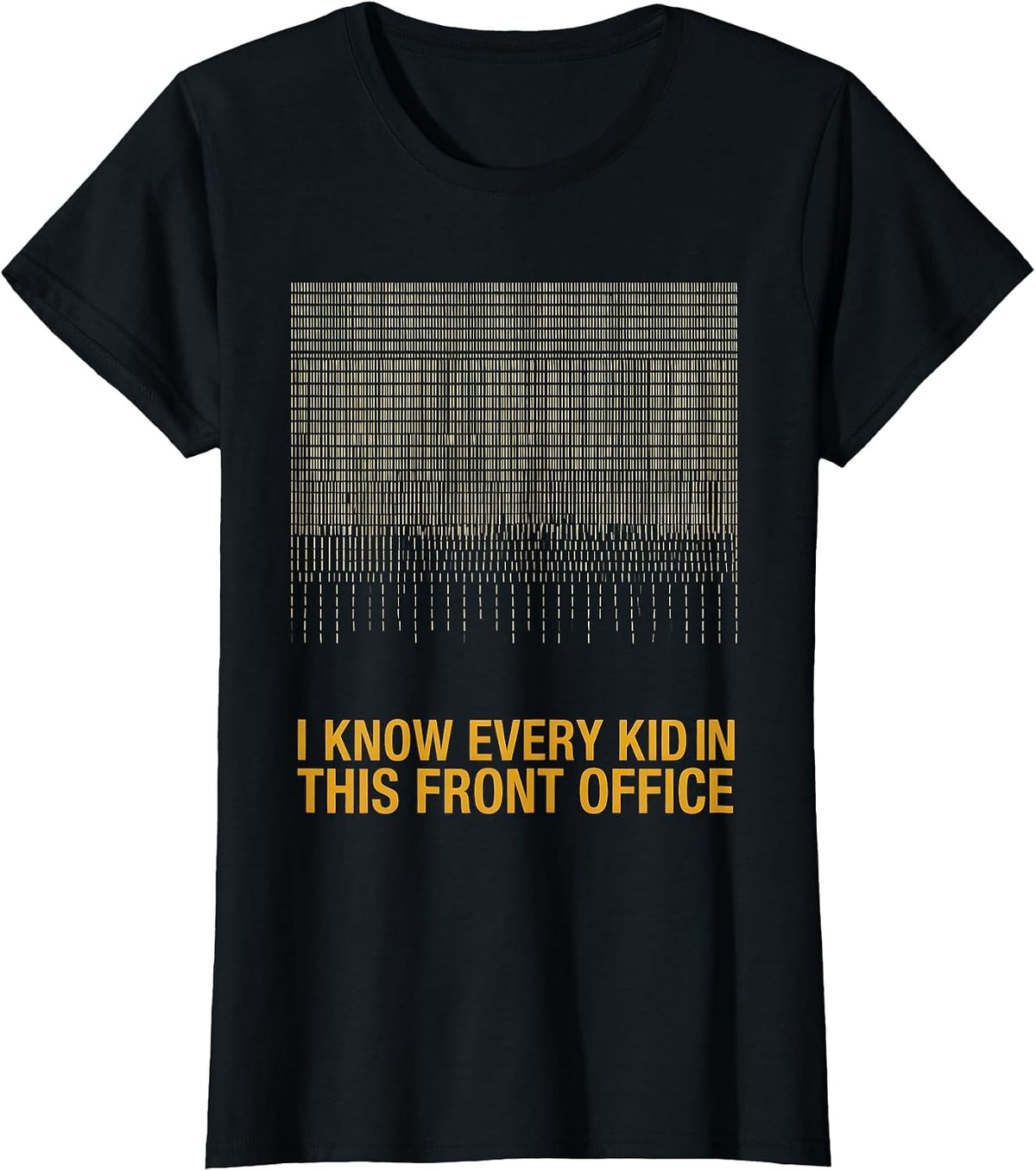 Women's I Know Every Kid In This Front Office Specials Teacher Crew T-Shirt - Black