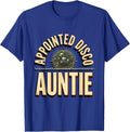 Appointed Disco Auntie Vintage Retro 70s Disco Party Costume T-Shirt - Royal Blue
