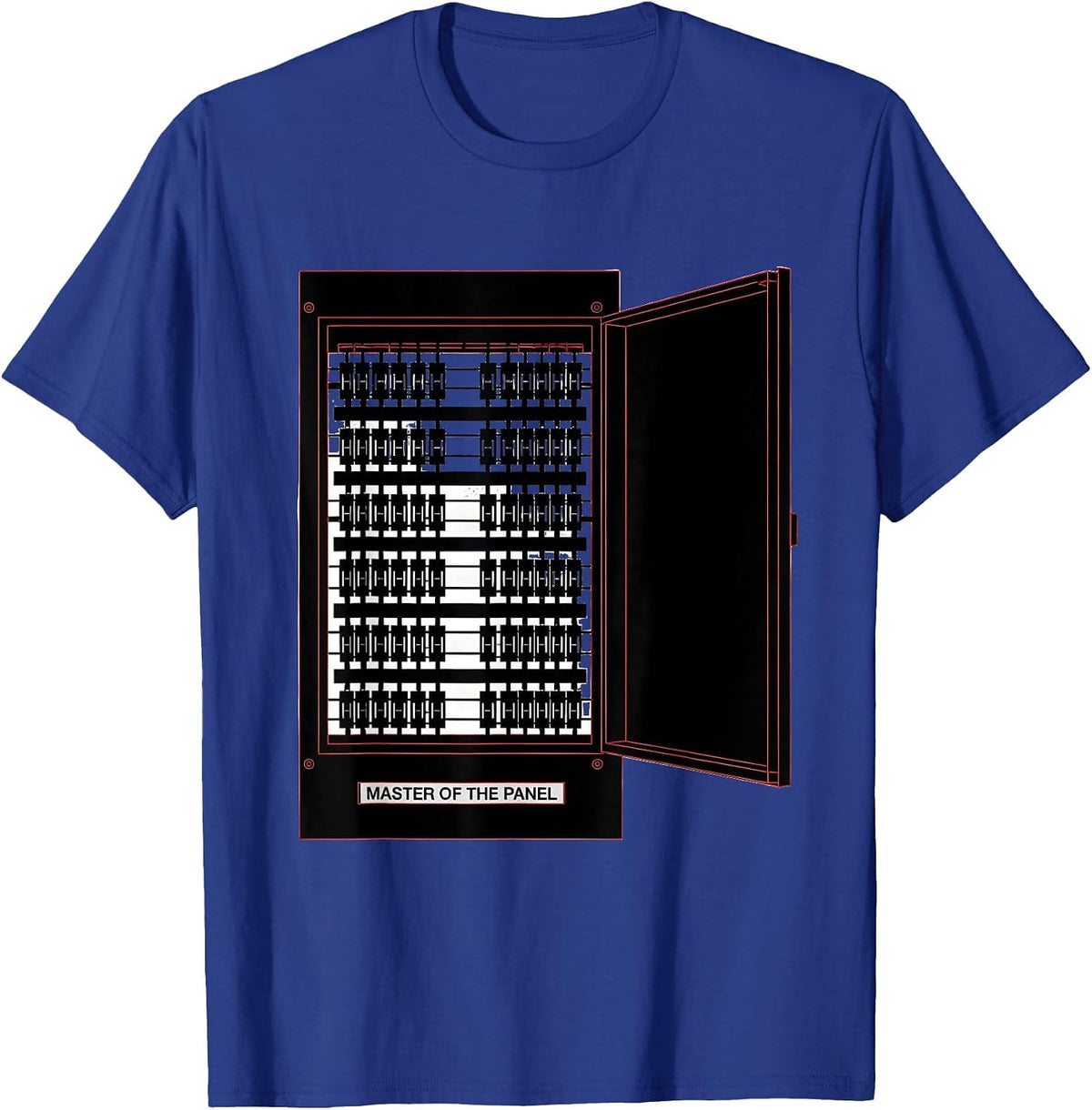 Master of the Panel Funny Electrician Engineer Sarcastic T-Shirt - Royal Blue