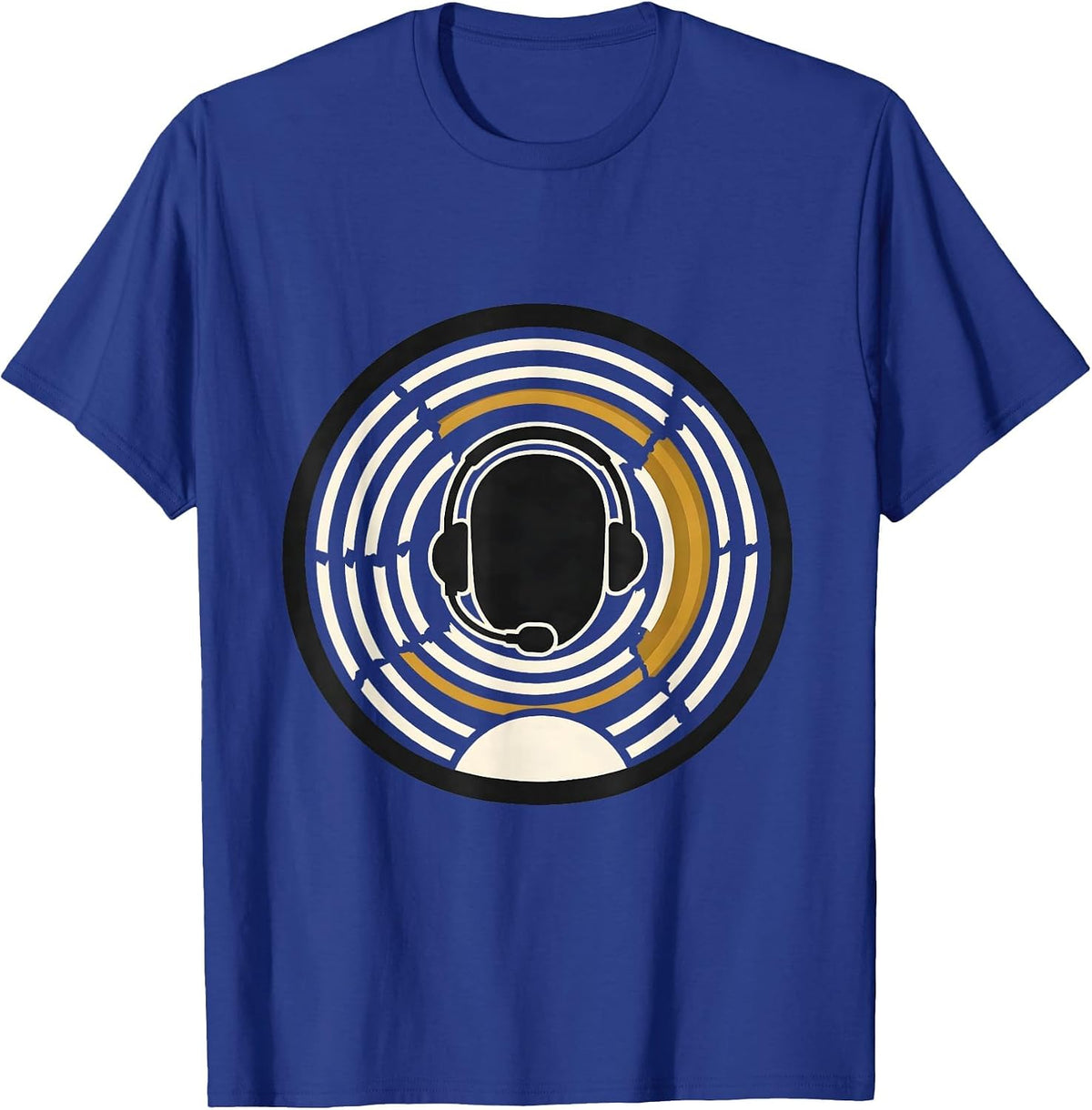 Sealed Gold Line 911 Dispatcher Tribute Badge T-Shirt - Royal Blue