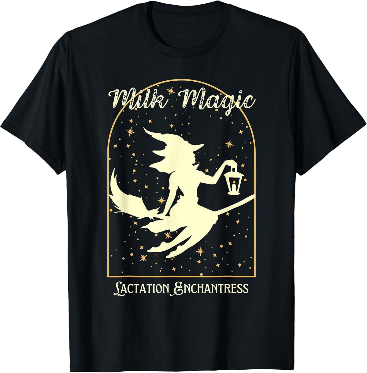 Witch Lactation Consultant Breastfeeding IBCLC Halloween T-Shirt - Black