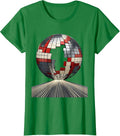 Women's Spinning Disco Ball Retro 70s Party Costume T-Shirt - Kelly Green