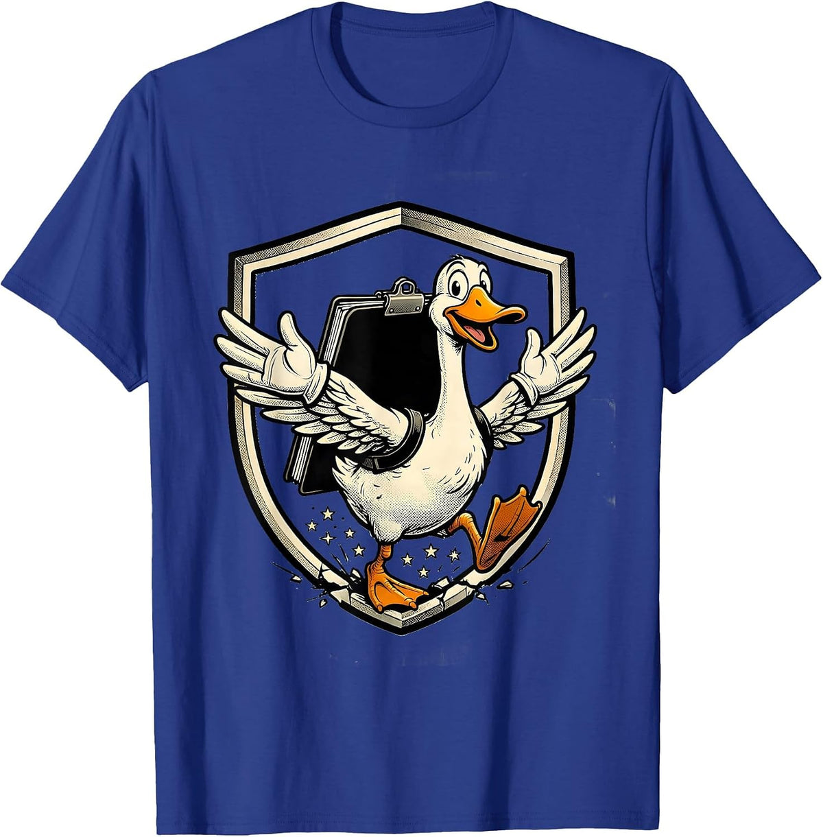 Silly Goose Retro Cartoon SPED Teacher Support Humor T-Shirt - Royal Blue
