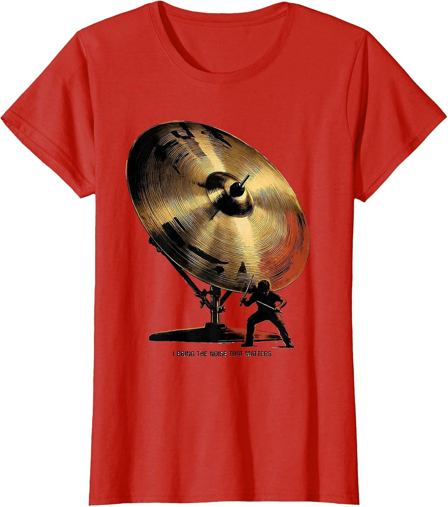 Women's I Bring The Noise That Matters Funny Musician Gift Music T-Shirt - Red