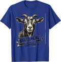 Goats Heal Everything Funny Goat Lover Design T-Shirt - Royal Blue