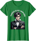 Women's Tuxedo Is My Uniform Formal Style Design T-Shirt - Kelly Green