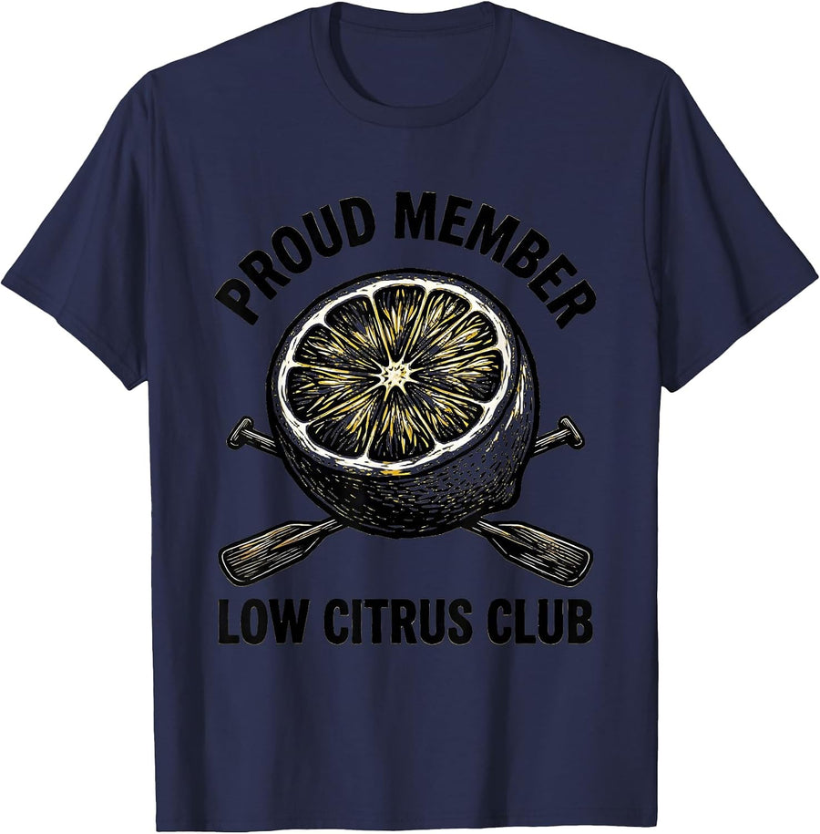 Proud Member: Low Citrus Club Funny Pirate Dad Humor T-Shirt - Navy Blue