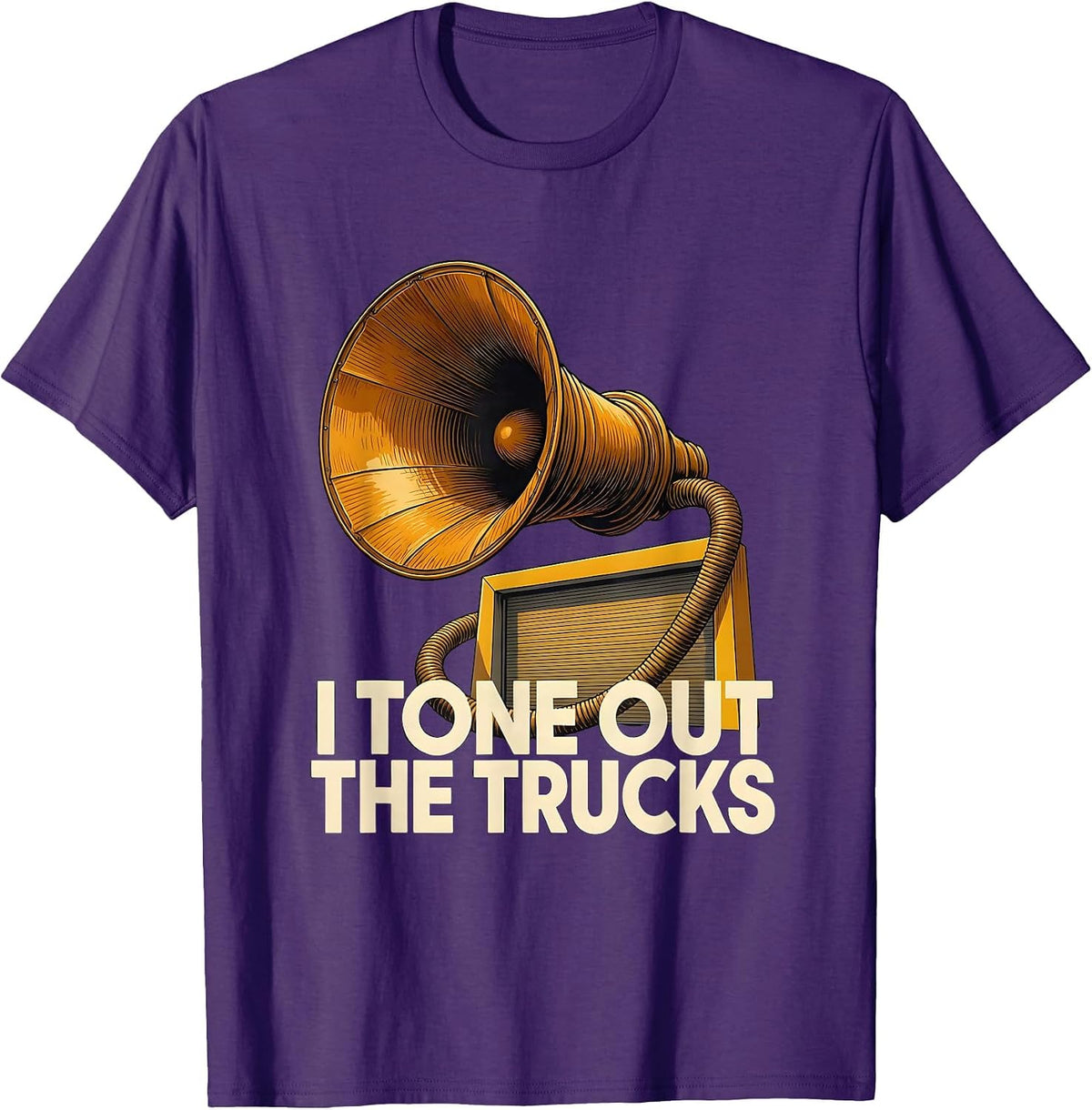 I Tone Out The Trucks Midcentury Modern 911 Dispatcher Thin T-Shirt - Purple