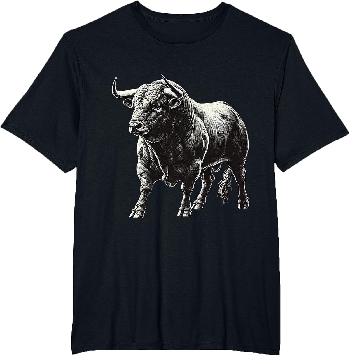 Bull Riding Rodeo | Bull T-Shirt - Black