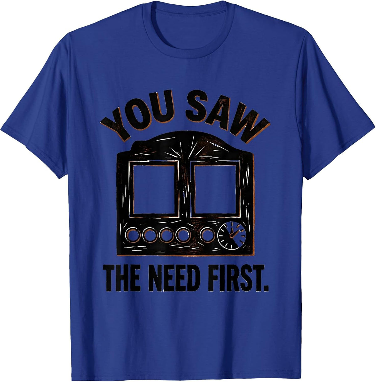 Men's You Saw The Need First Special Education Teacher Squad T-Shirt - Royal Blue