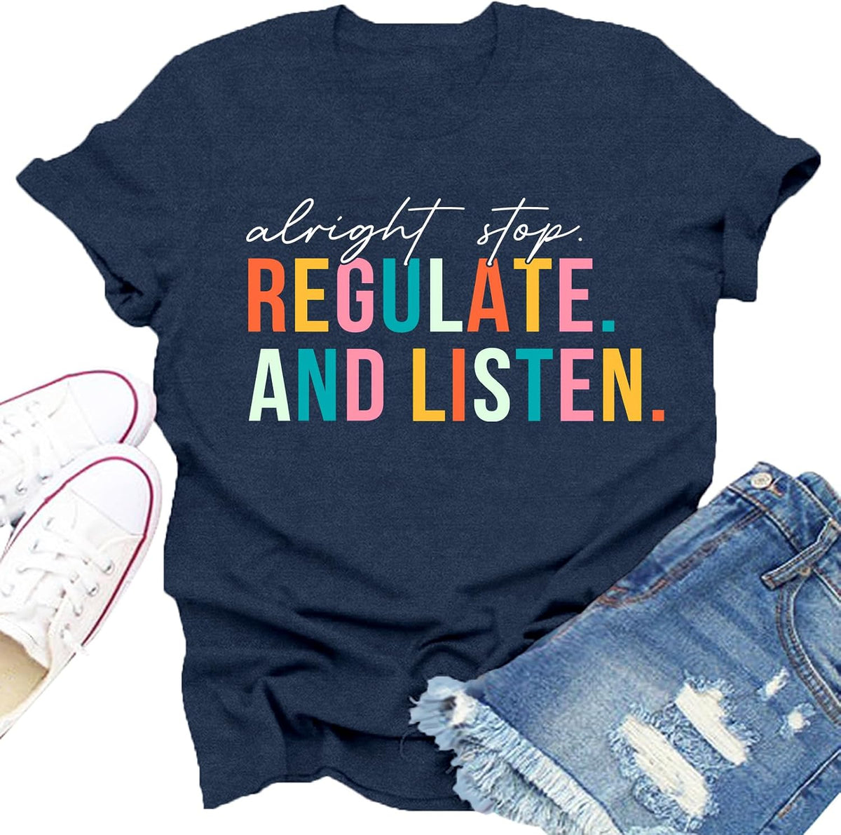 Womens School Psychologist Shirt Teacher Speech Therapist T-Shirt - Blue